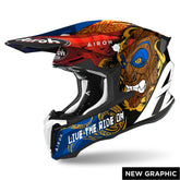 AIROH TWIST 2.0 Casco Cross Moto enduro grafica TIKI